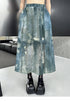 Black Mesh Layered Skirt